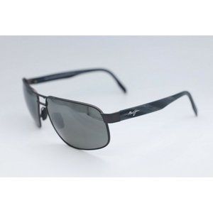 Maui Jim Whitehaven MJ 776-02S Gunmetal Sunglasses Polarized Gray Lens 63mm (C)